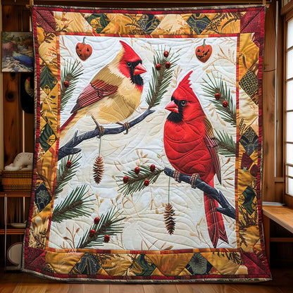 Cardinal's Winter Wonderland WN2608063CL Quilt