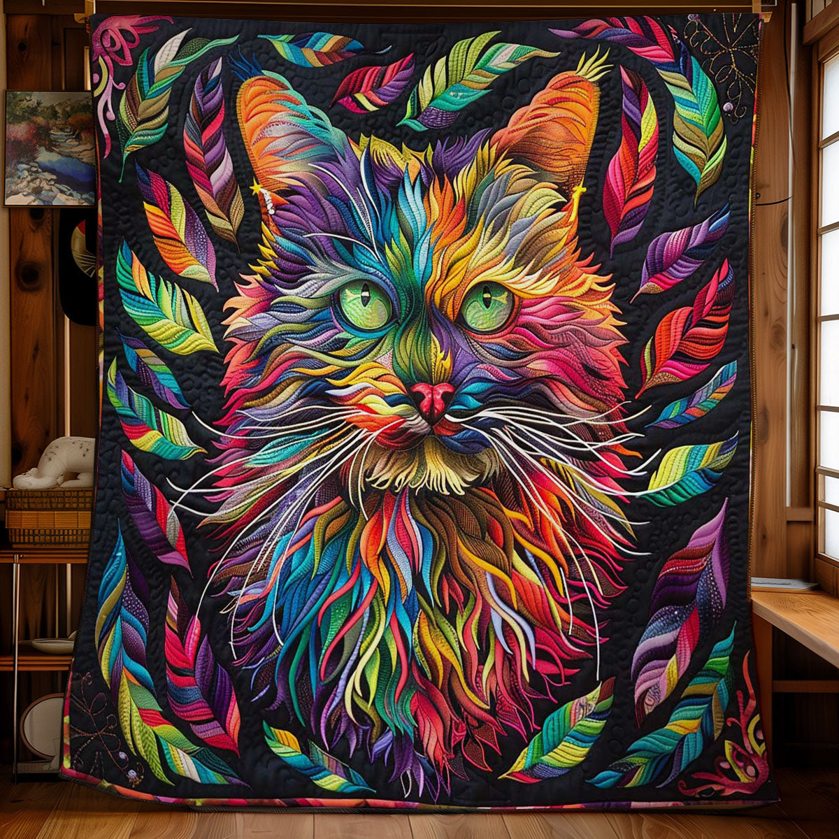 Cat In A Dreamscape WN2808053CL Quilt