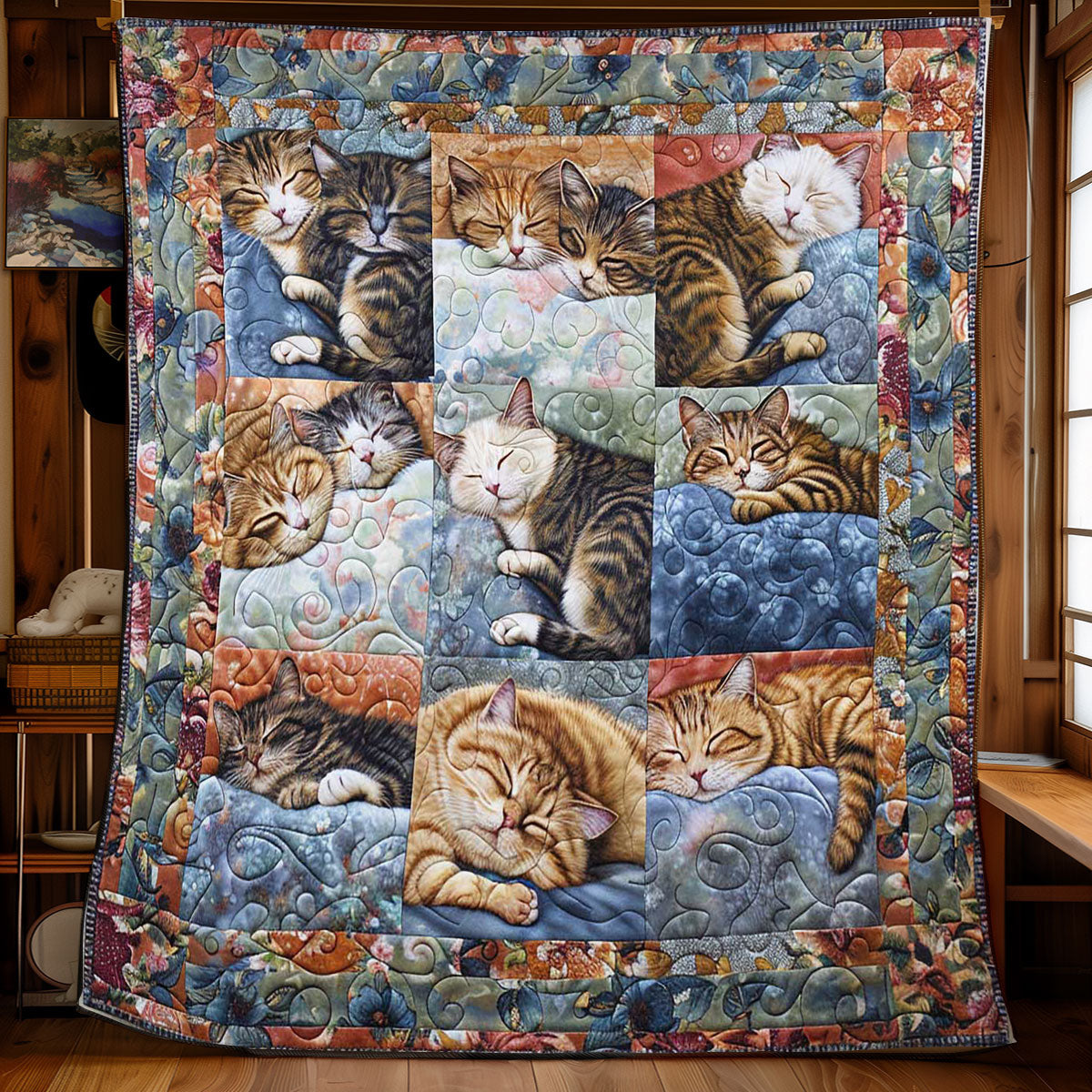 Cat Nap Comforter WN2108001CL Quilt