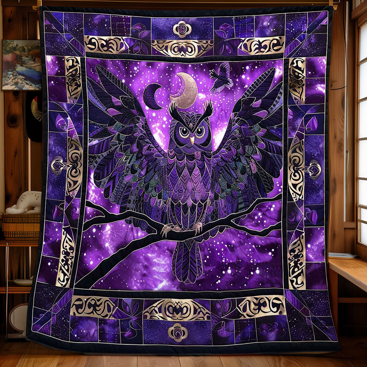 Celtic Moonlit Owl WN2608143CL Quilt