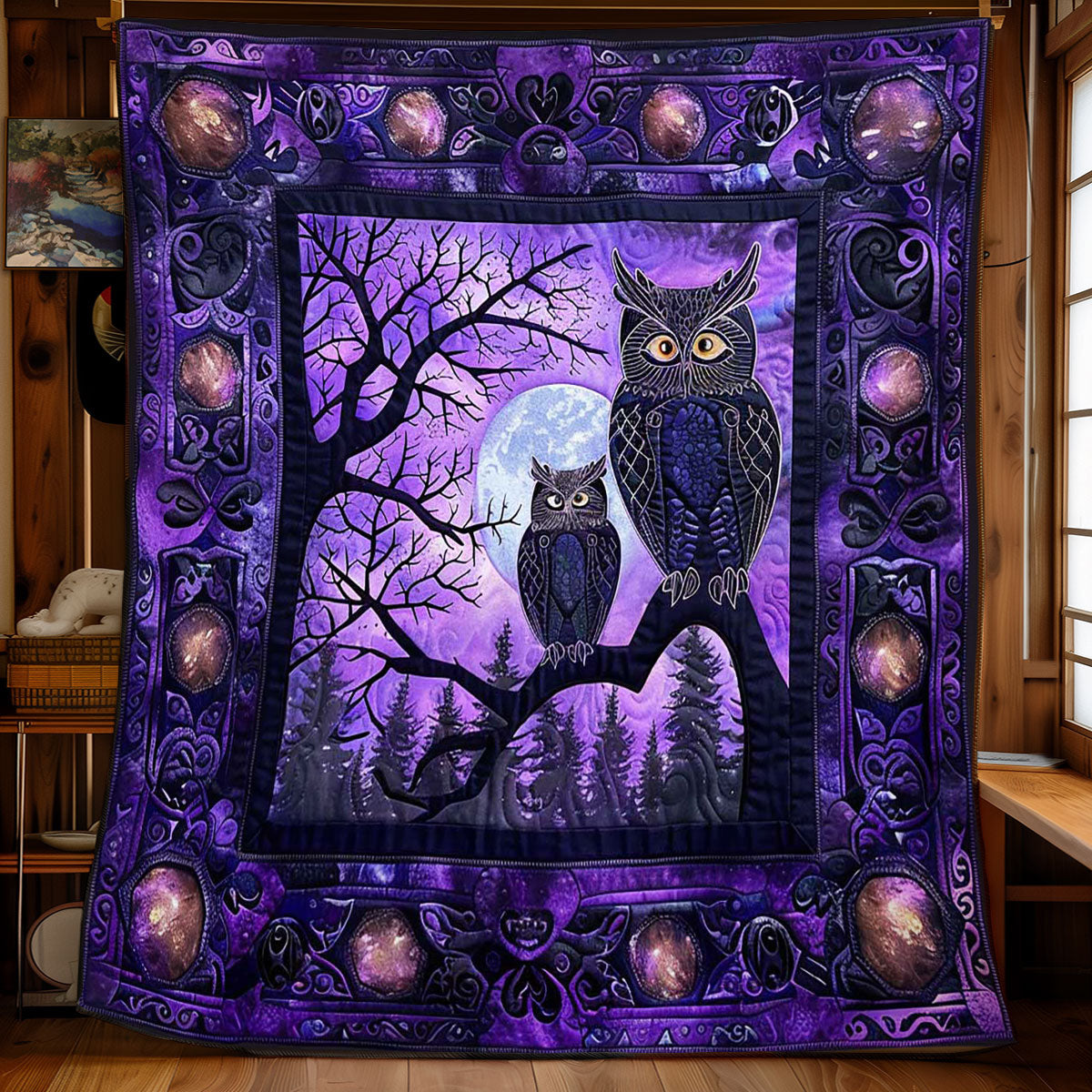 Celtic Nocturnal Owl WN2608156CL Quilt