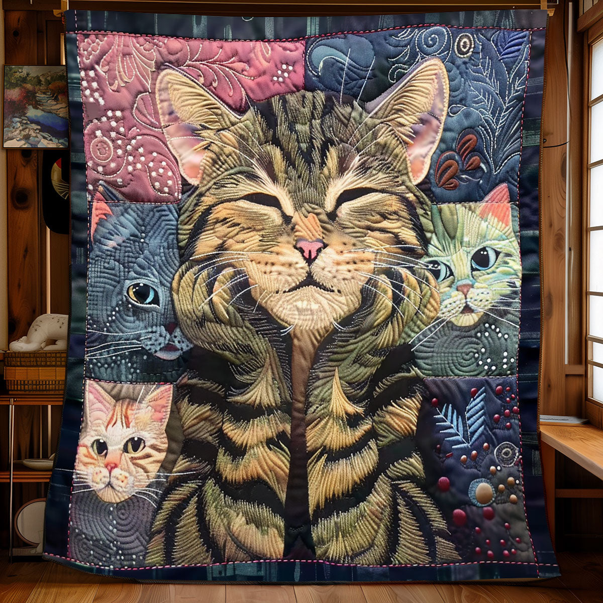 Charming Cats WN2208011CL Quilt