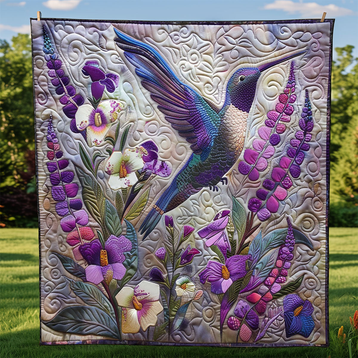 Charming Hummingbird WM2908018CL Quilt