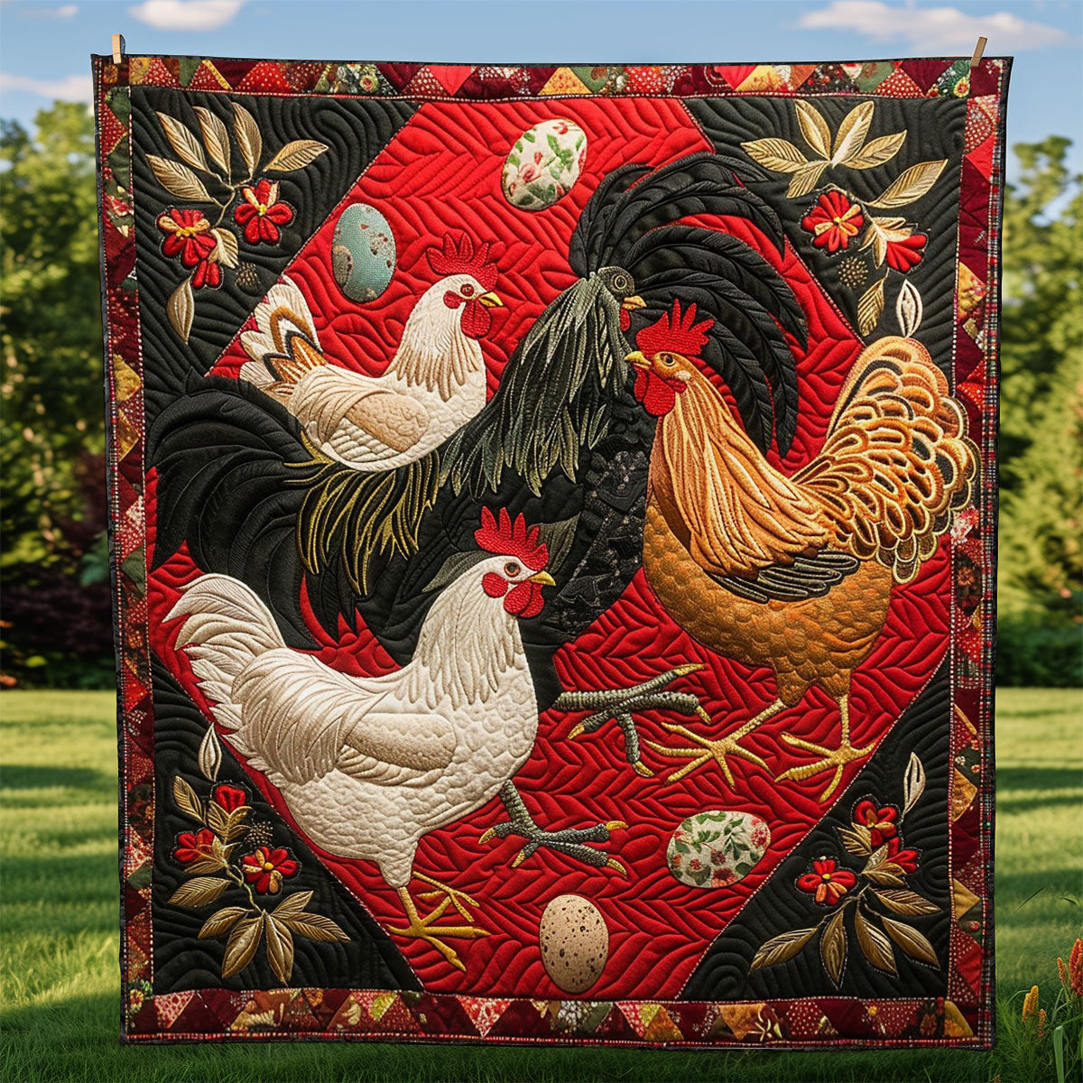 Chickens WM0509012CL Quilt