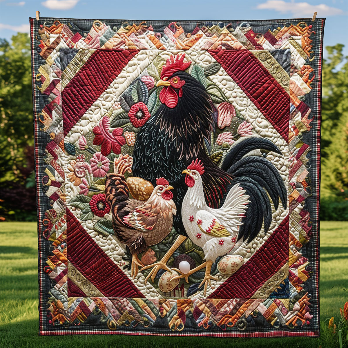 Chickens WM0909038CL Quilt