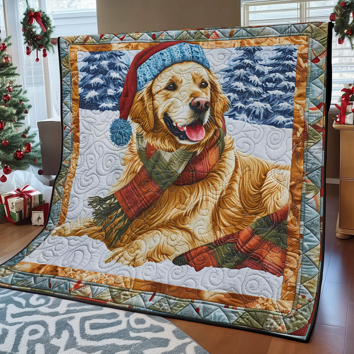 Christmas Beagles SR1508007CL Quilt