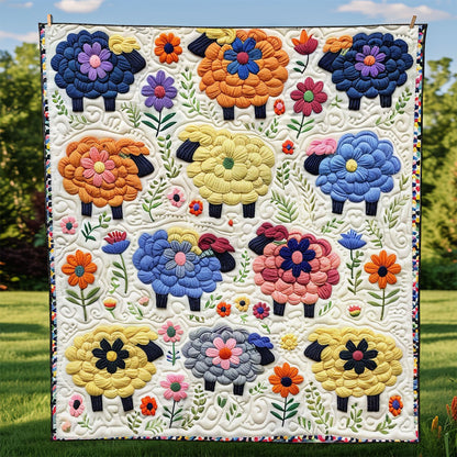 Cloudy Color Sheeps WM3008016CL Quilt