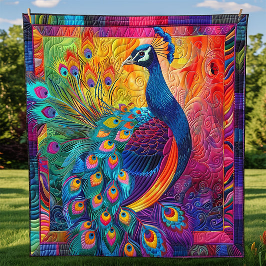 Colorful Peacook WM2808079CL Quilt