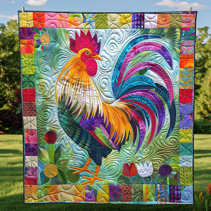 Colorful Rooster WM2408007CL Quilt