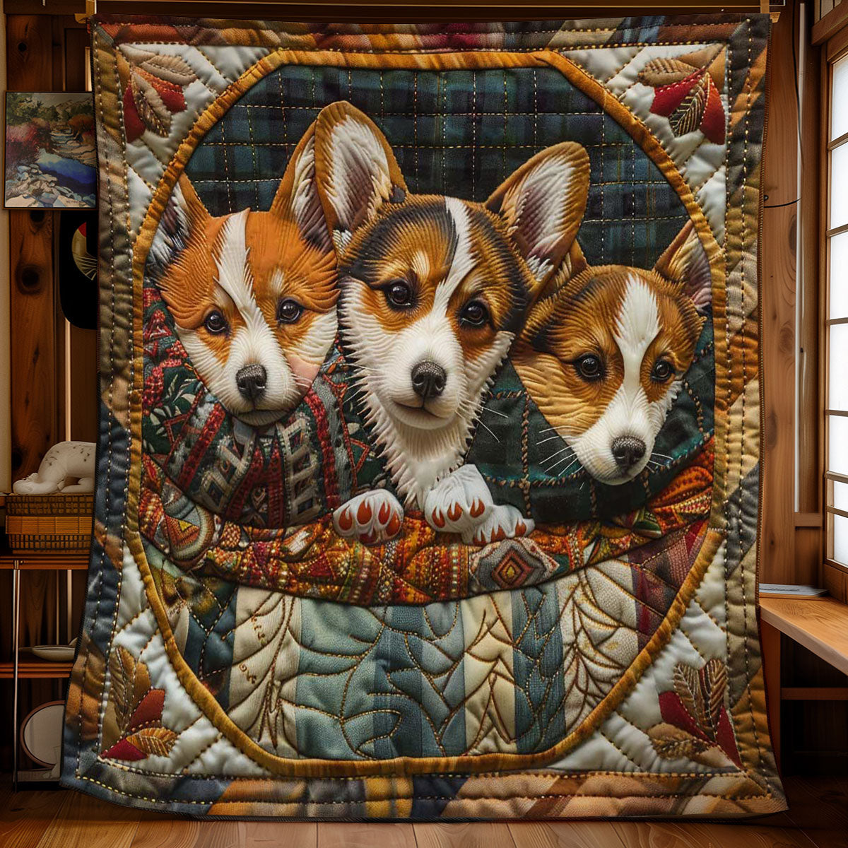 Corgi Snug Retreat WN2808058CL Quilt