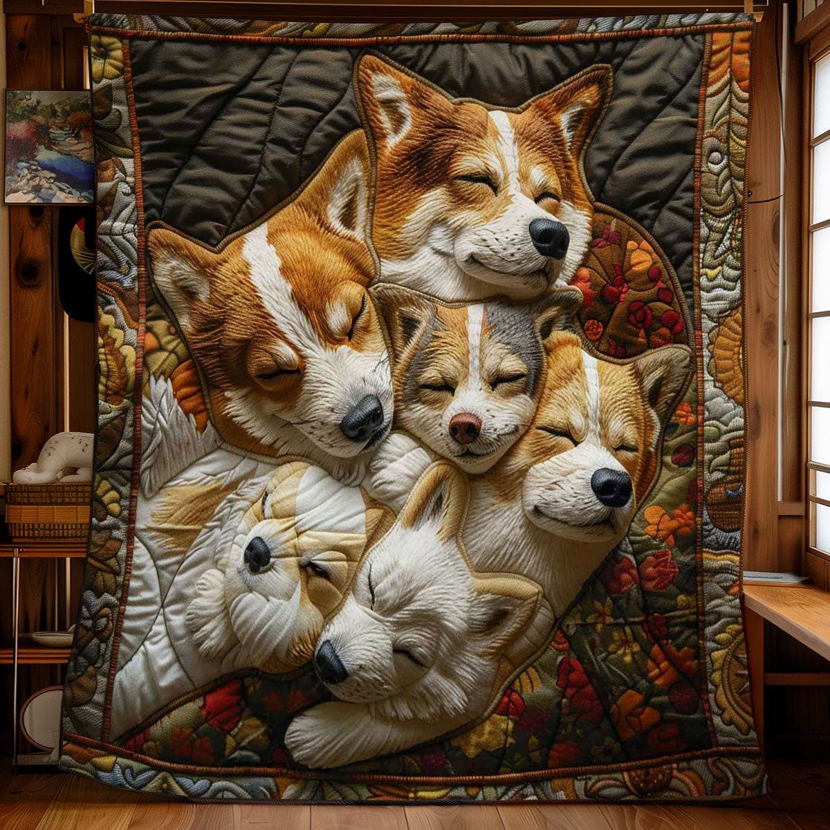 Corgi’s Blissful WN2808086CL Quilt