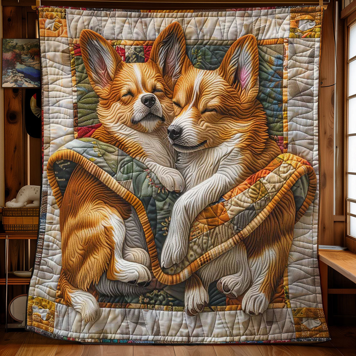 Corgi’s Dreamy Cradle WN2808071CL Quilt