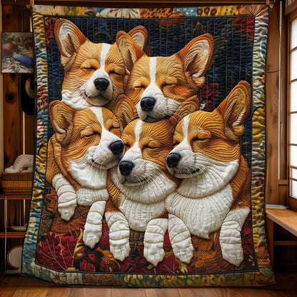 Corgi’s Happy Haven WN2808089CL Quilt