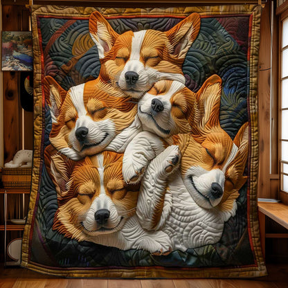 Corgi’s Happy Nest WN2808059CL Quilt