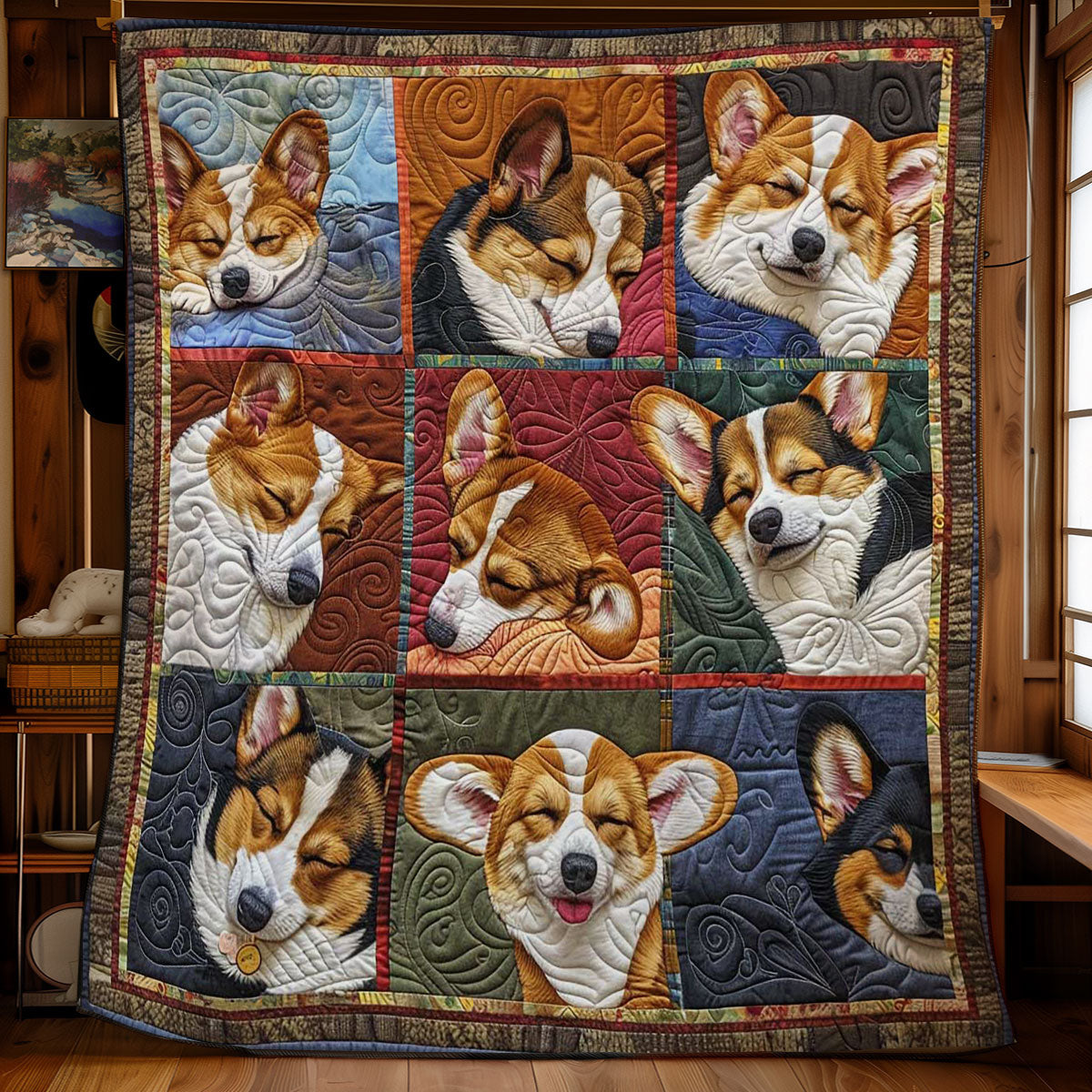 Corgi’s Restful Cradle WN2808102CL Quilt