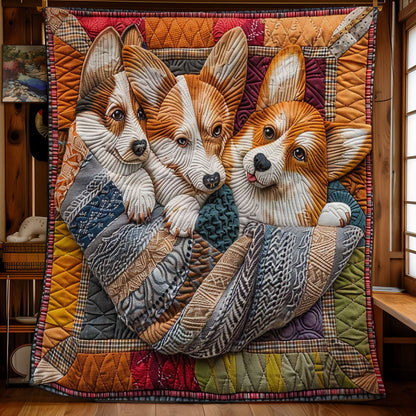 Corgi’s Restful Nook WN2808073CL Quilt