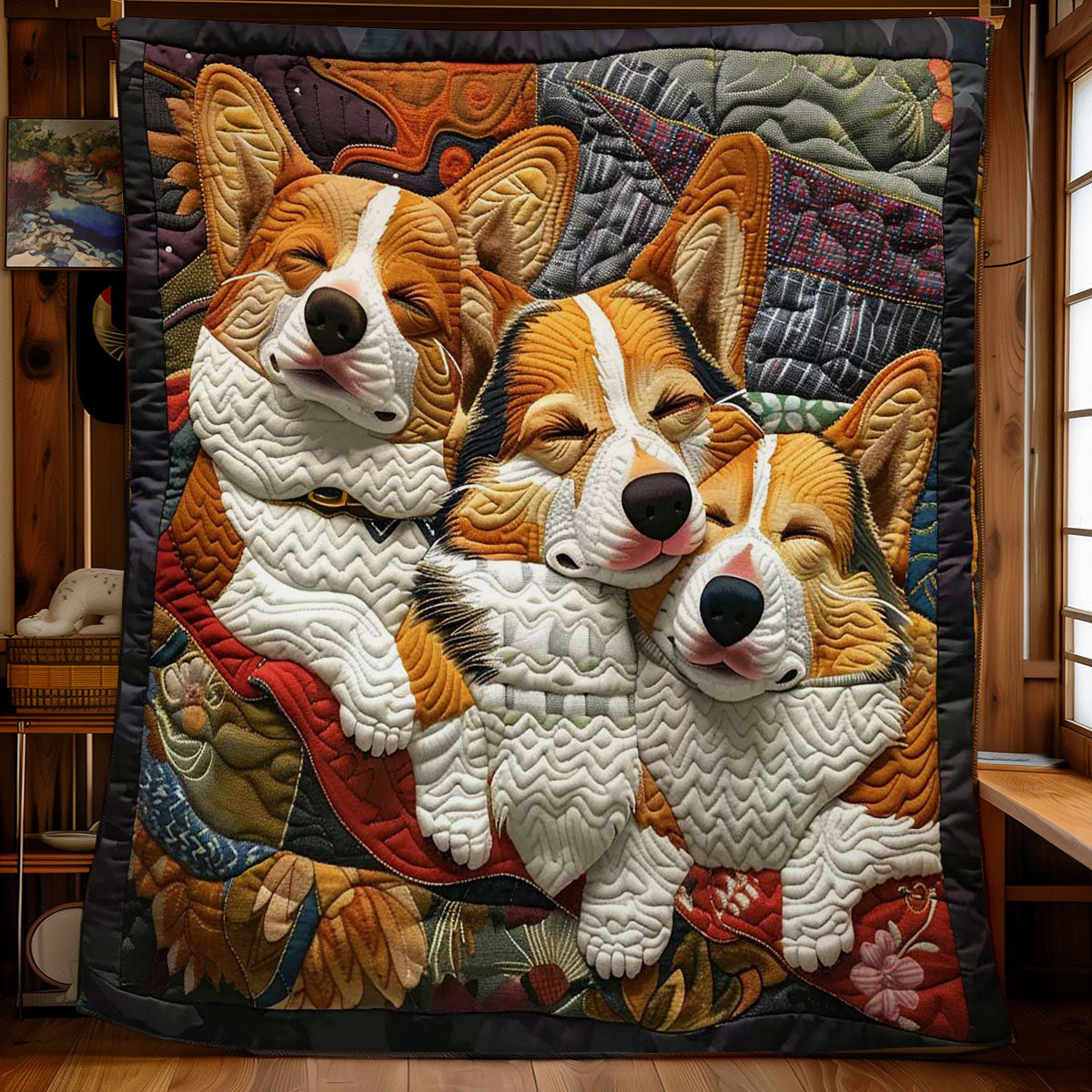 Corgi’s Restful Refuge WN2808061CL Quilt