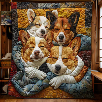 Corgi’s Sleepy Nest WN2808076CL Quilt