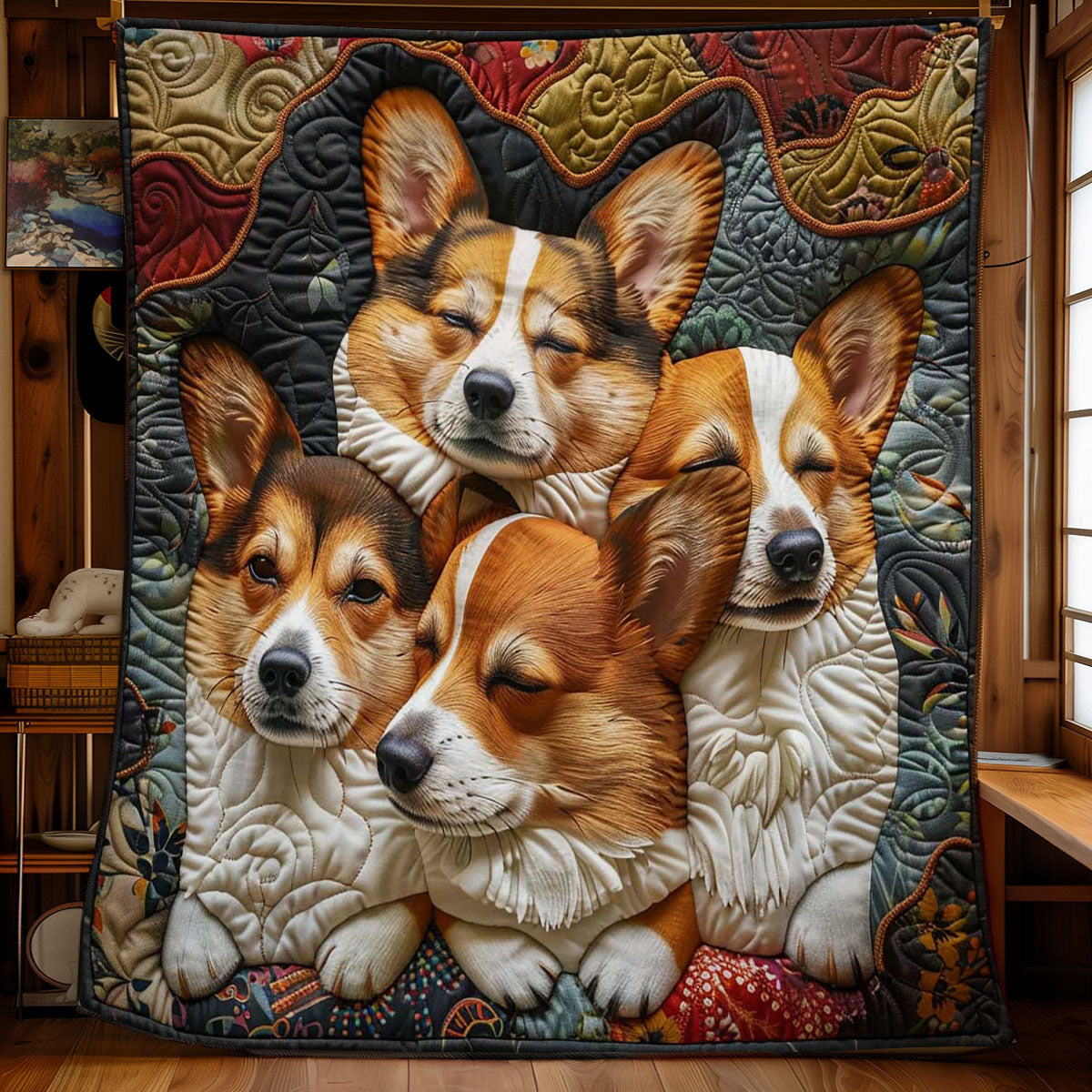 Corgi’s Sleepy Sanctuary WN2808067CL Quilt