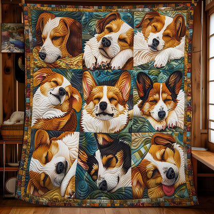 Corgi’s Snuggle Retreat WN2808100CL Quilt