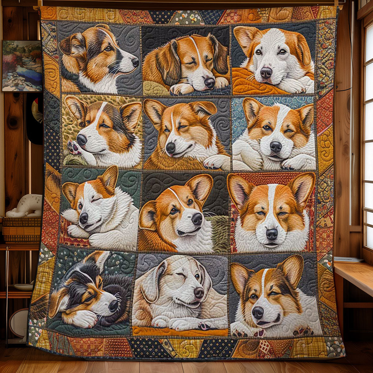 Corgi’s Soft Nesting WN2808107CL Quilt