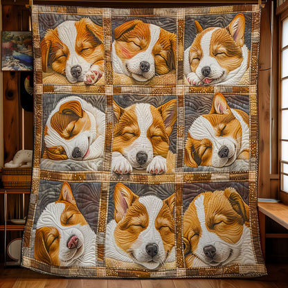 Corgi’s Sweet Retreat WN2808097CL Quilt