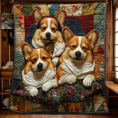 Corgi’s Warm Cuddle WN2808060CL Quilt