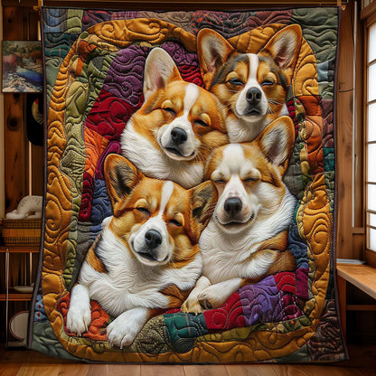 Corgi’s Warm Retreat WN2808068CL Quilt