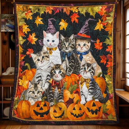 Creepy Cats Carnival WN2608014CL Quilt