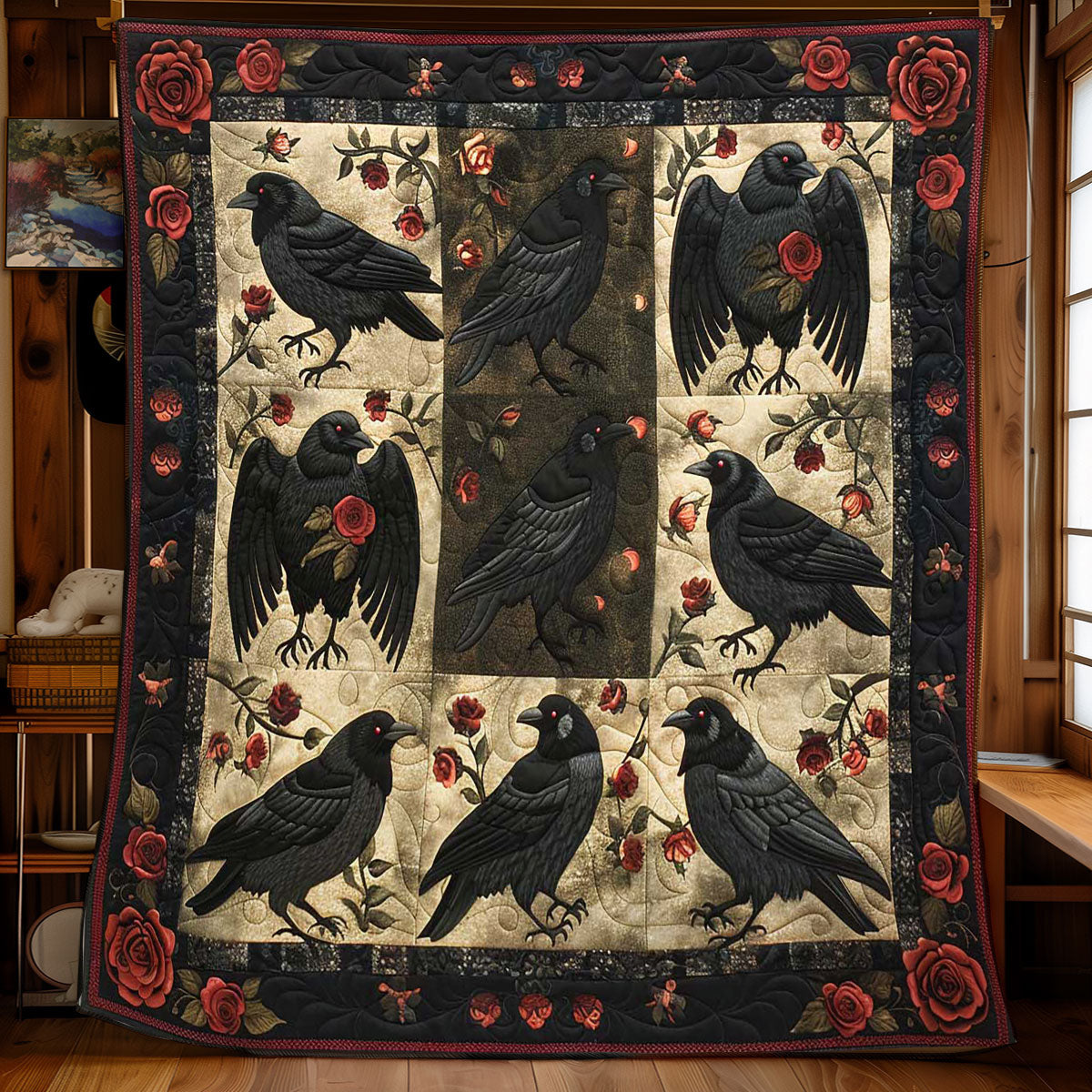Crow Bloom Garden WN2108160CL Quilt