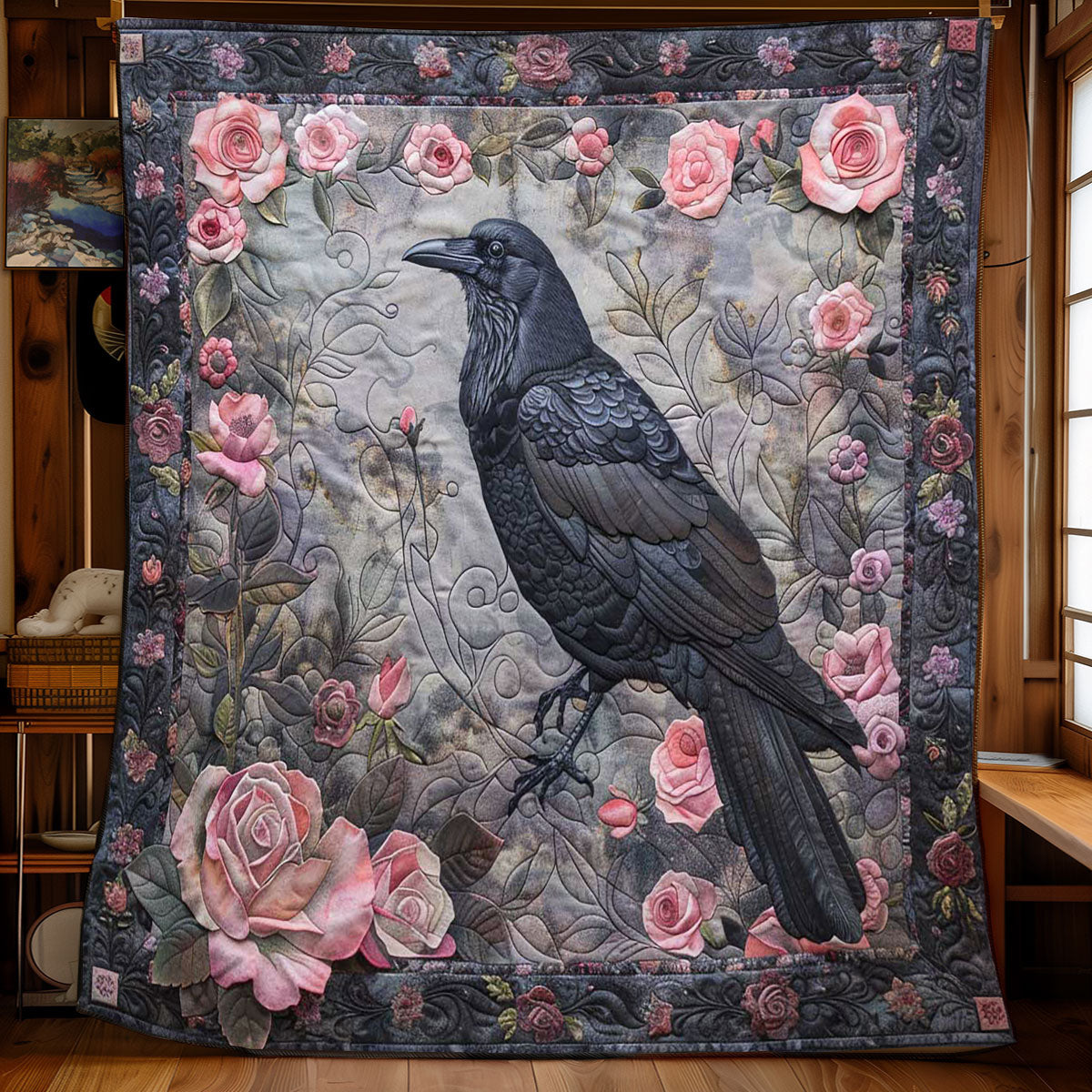 Crow Blossom Haven WN2108156CL Quilt