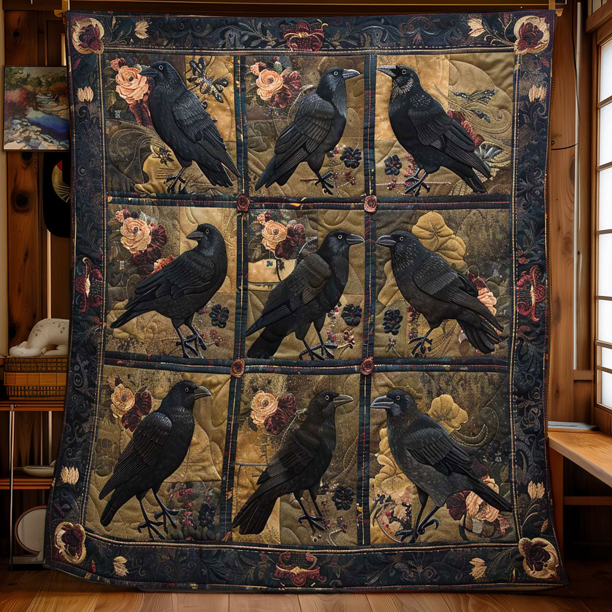 Crow Floral Haven WN2108162CL Quilt