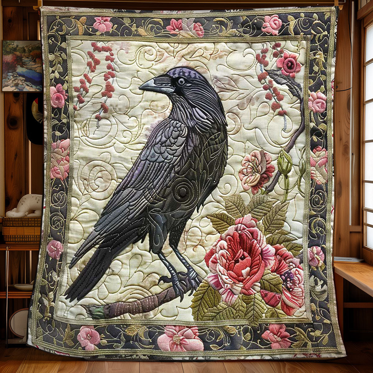 Crow Rose Garden WN2108141CL Quilt