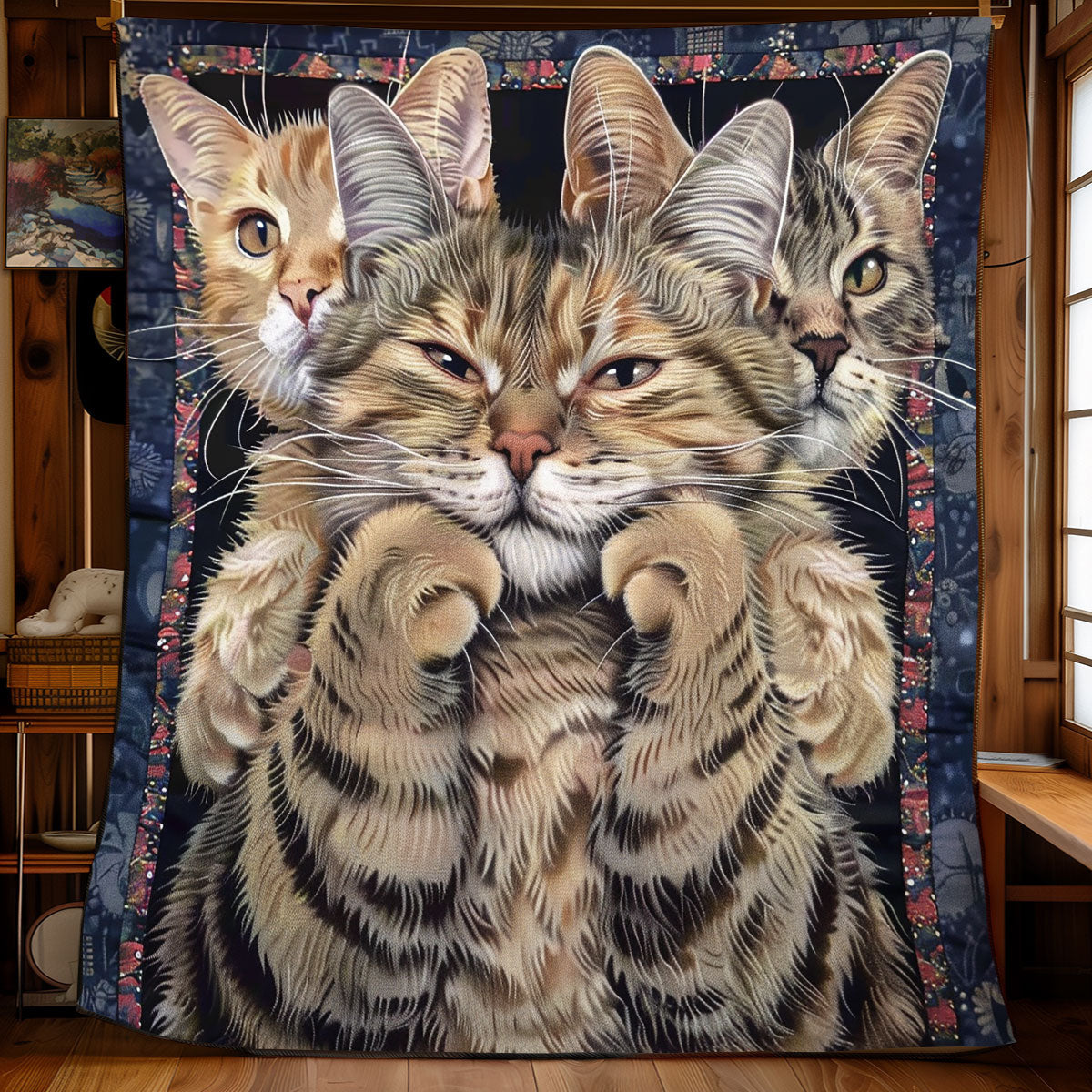Cuddle Cats WN2208008CL Quilt