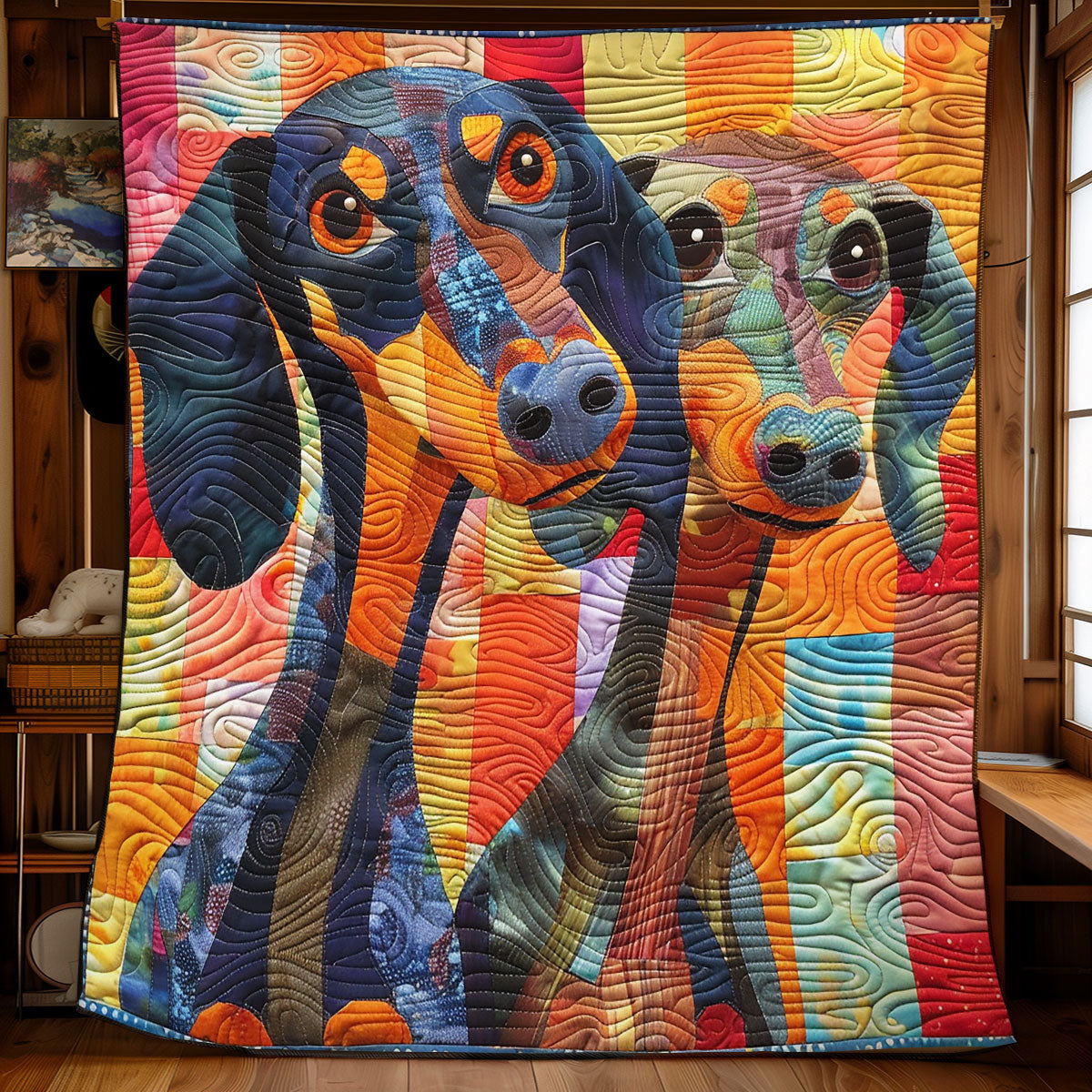 Dachshund Delight WN2208051CL Quilt