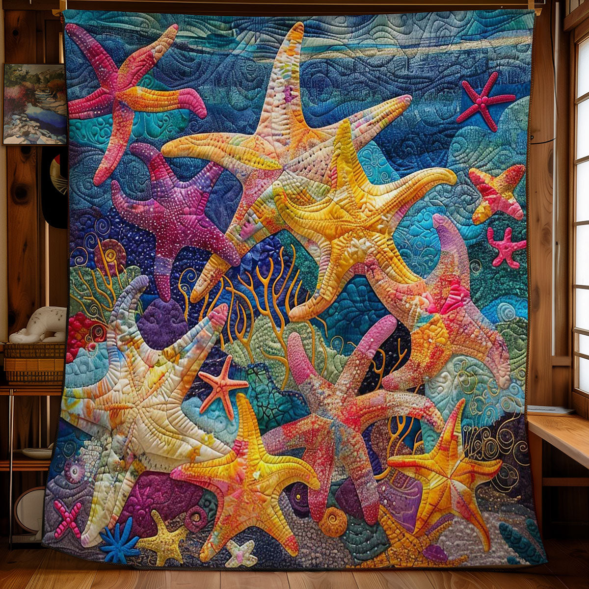 Dancing Starfish Delight WN2708065CL Quilt