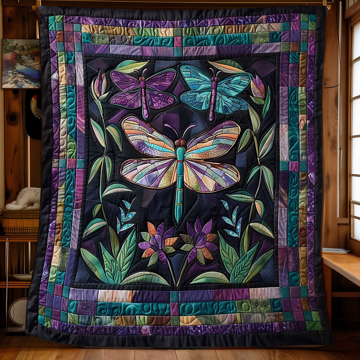 Dragonfly Dance WN2708004CL Quilt