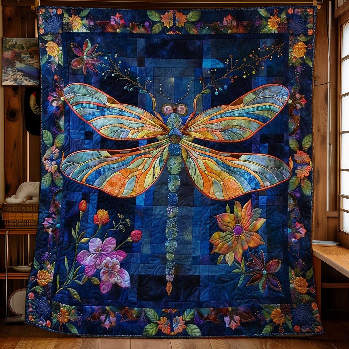 Dragonfly Forest Magic WN2808026CL Quilt