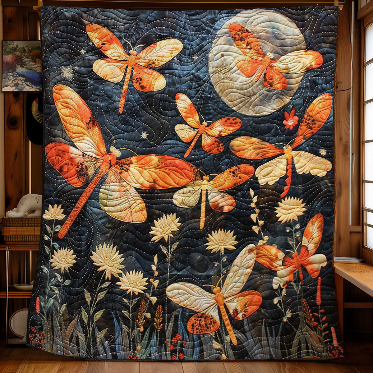 Dragonfly Moon Serenade WN2708043CL Quilt