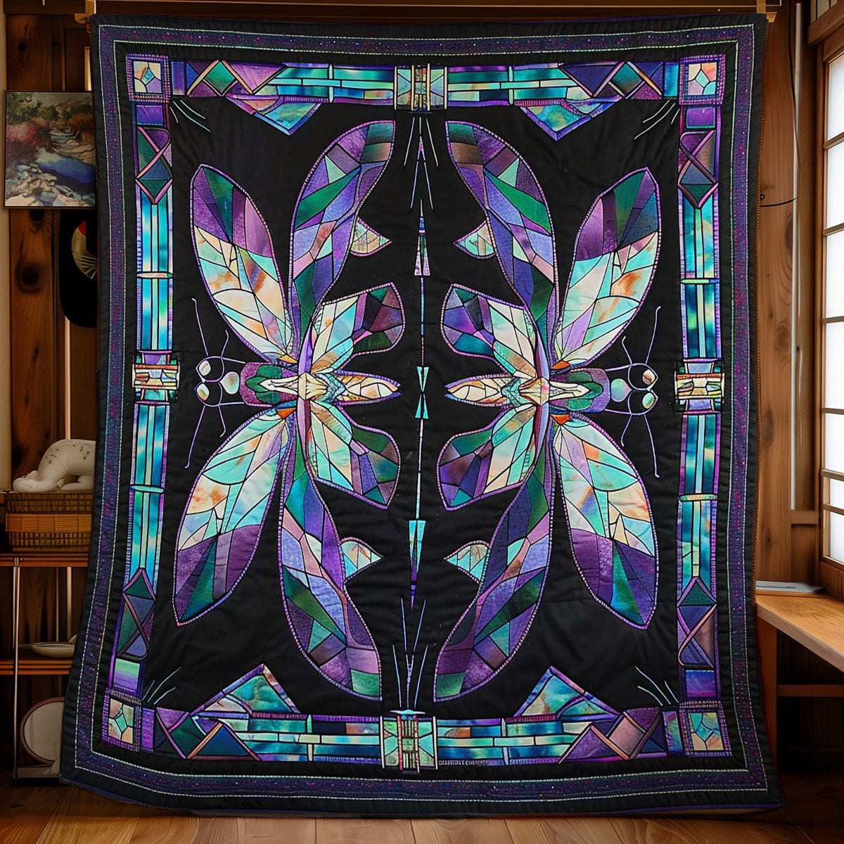 Dragonfly Mosaic WN2708039CL Quilt