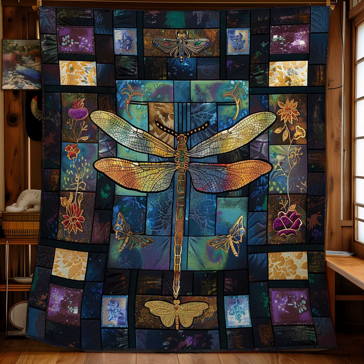 Dragonfly’s Mystical Aura WN2808043CL Quilt