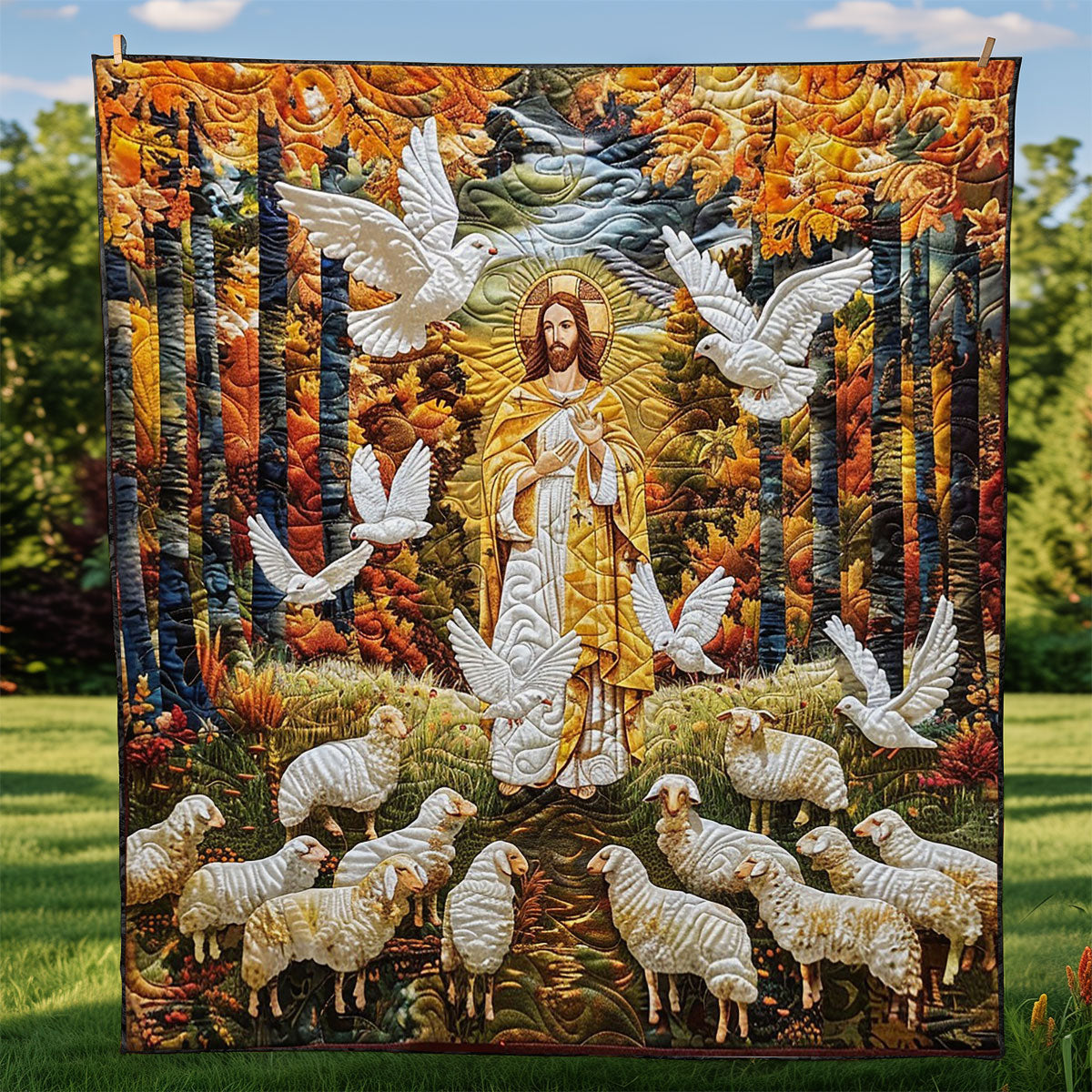 Fairy Light Jesus WM2808066CL Quilt