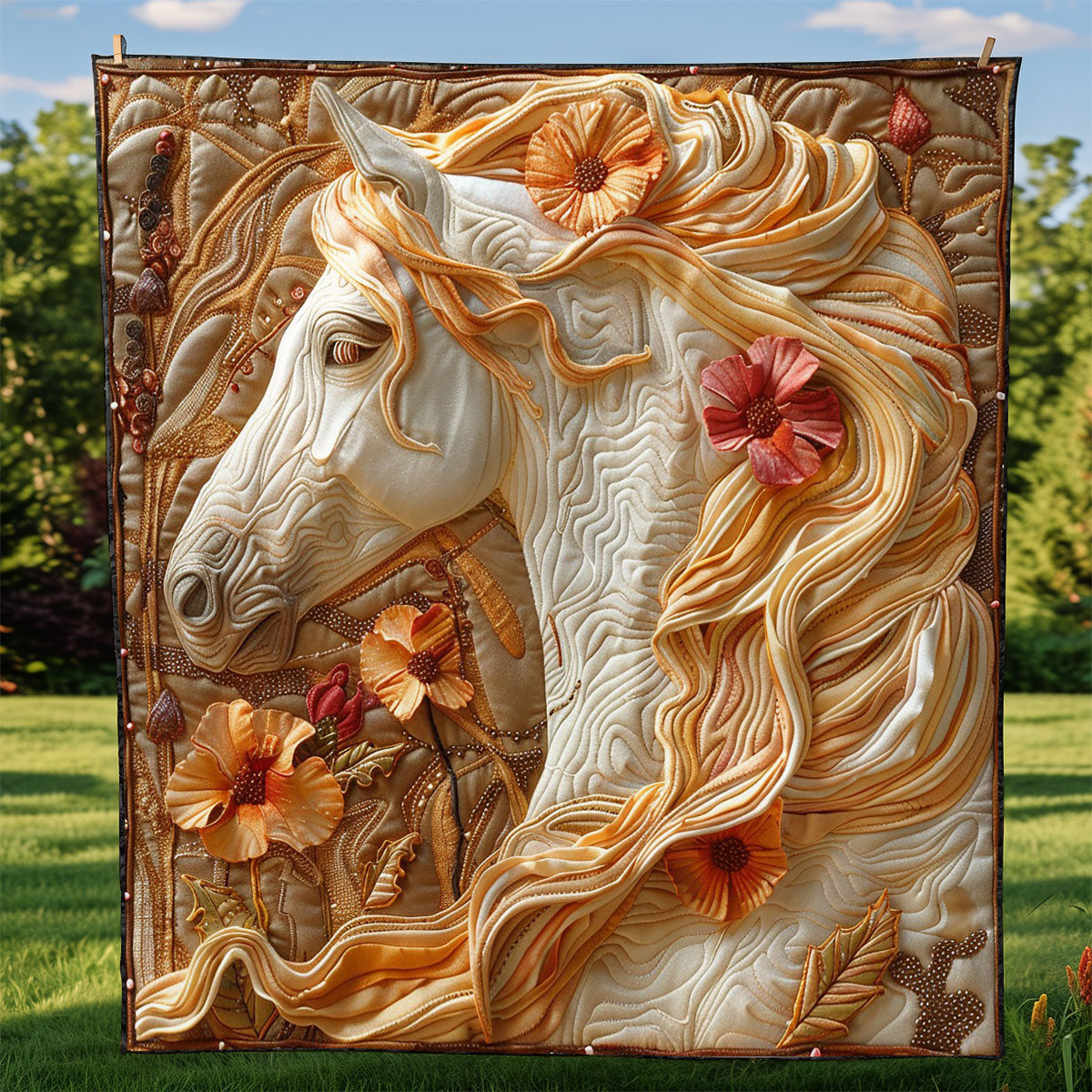 Fancy Horse WM0509023CL Quilt