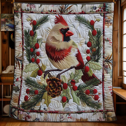 Festive Cardinal WN2208040CL Quilt