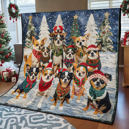 Festive Chihuahuas SR1608048CL Quilt