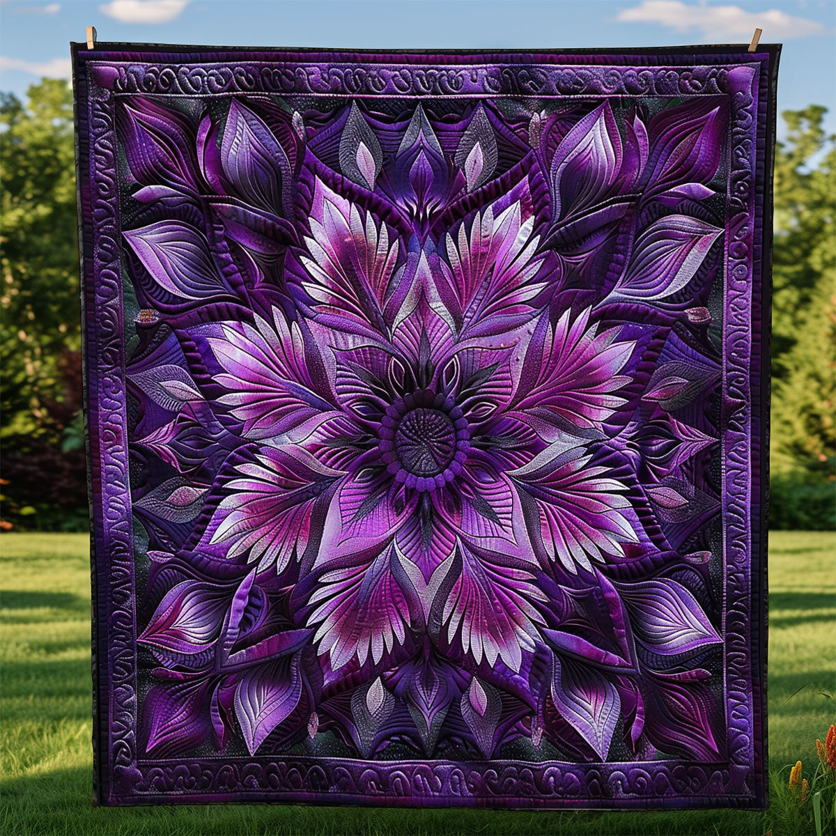 Floral Blooming WM0909030CL Quilt
