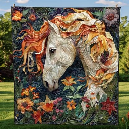 Floral Horse WM2808060CL Quilt