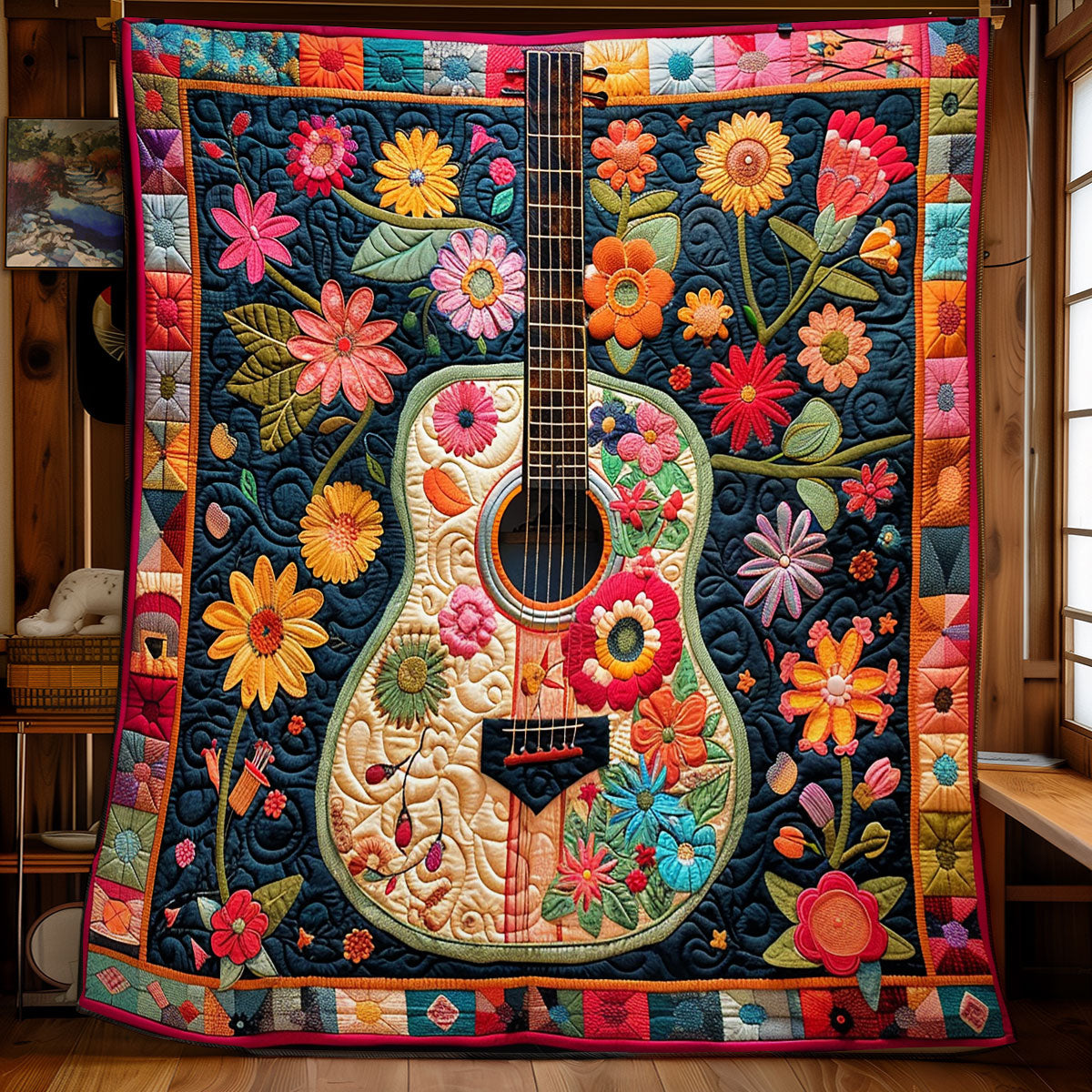 Flower Power Strings WN2208121CL Quilt