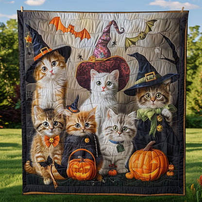 Fondly Cat Halloween WM2308049CL Quilt