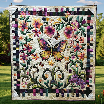 Foral Butterfly WM2808086CL Quilt